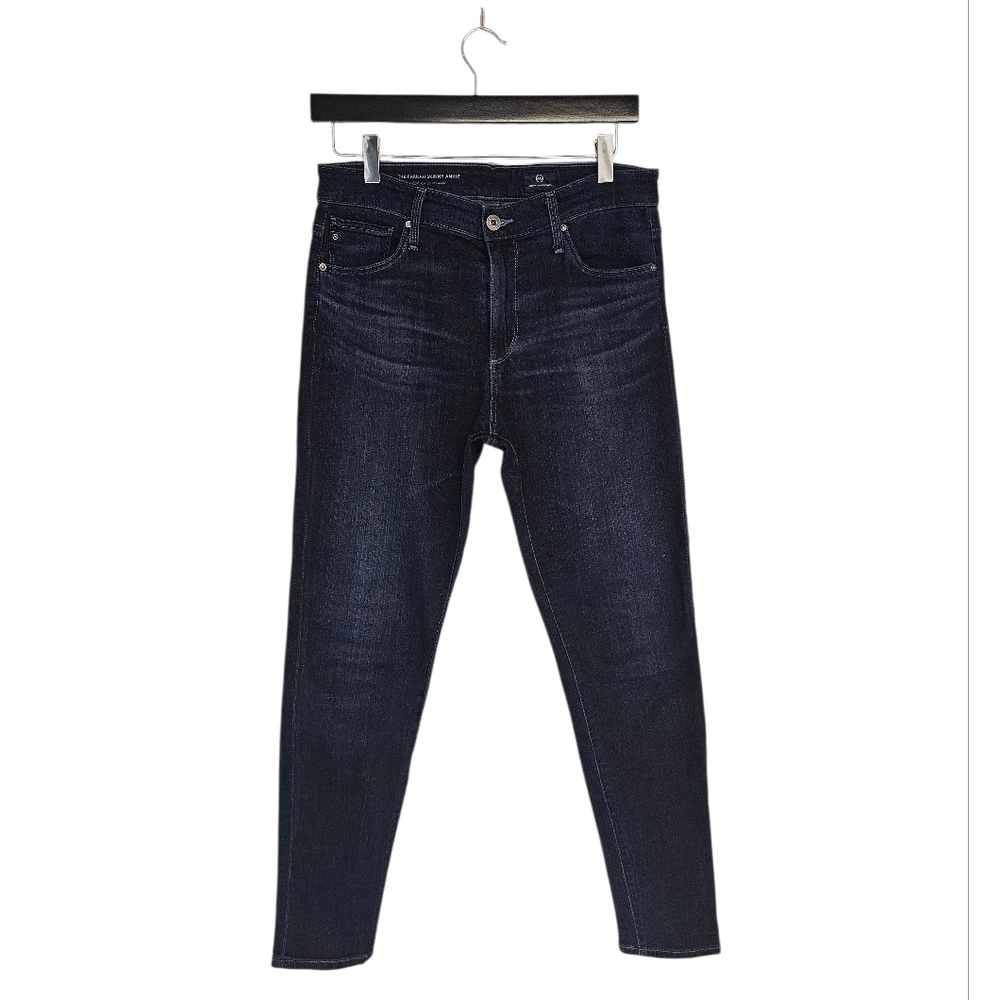 Ag Adriano Goldschmied The Farrah Skinny‎ Ankle High Rise Dark Blue Jeans 28